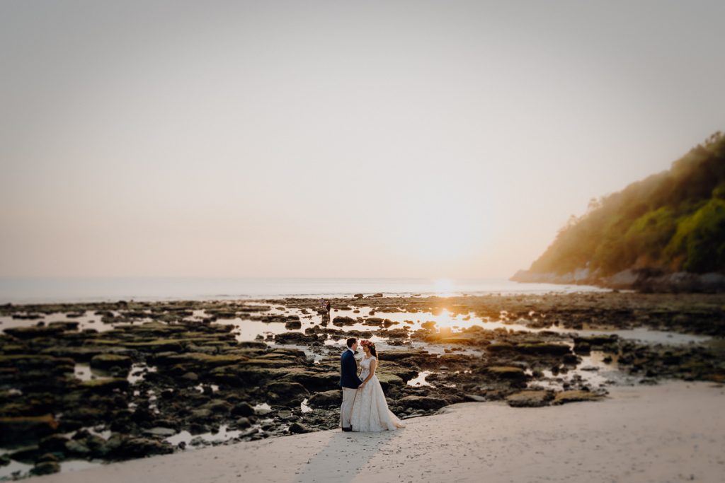 Thailand wedding photographer portrait session on Phuket beach