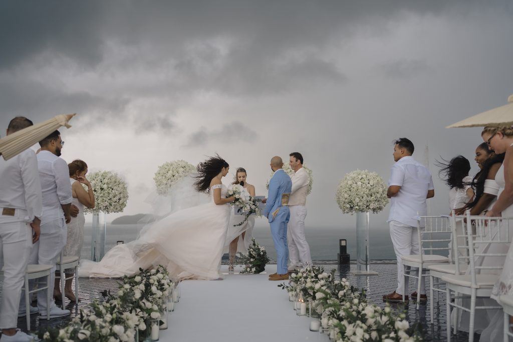 Couple from the UK gets married at Sri Panwa Resort in Phuket