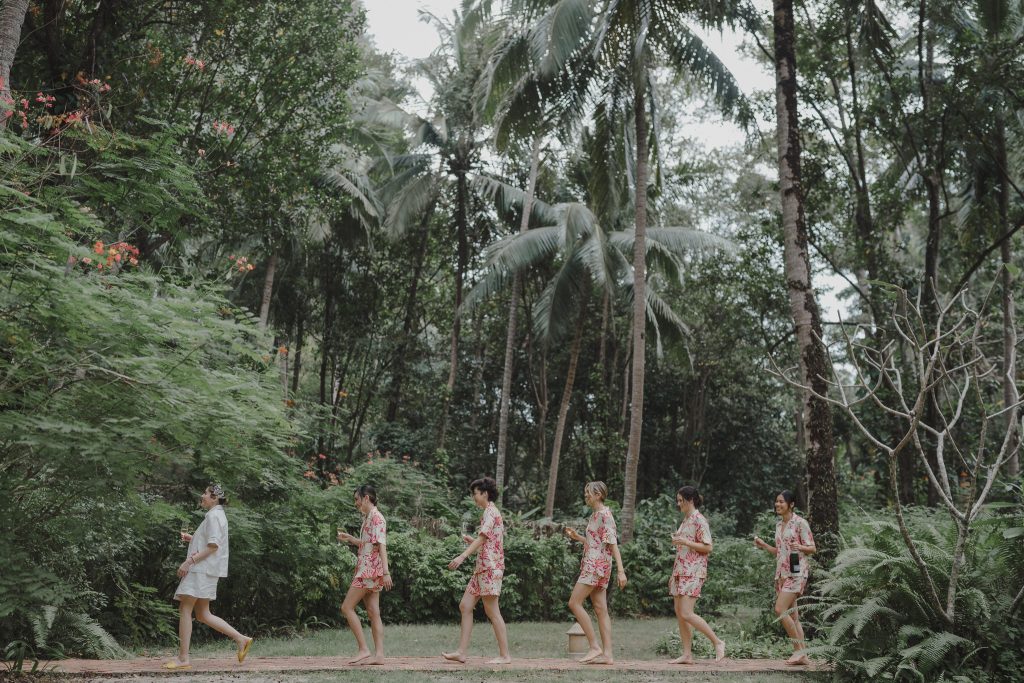 Wedding Photographer in Krabi bridesmaids portraits at Rayavadee Resort in Krabi