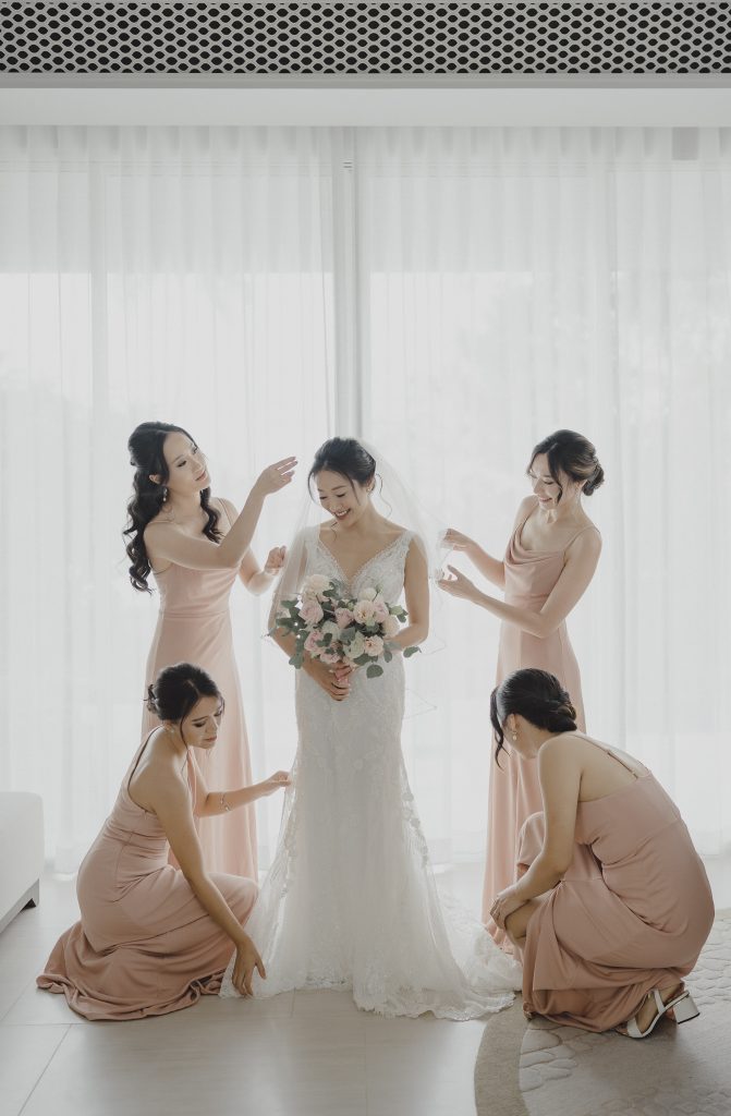 Wedding Photography in Krabi Bridesmaids from SG at Banyan Tree Resort