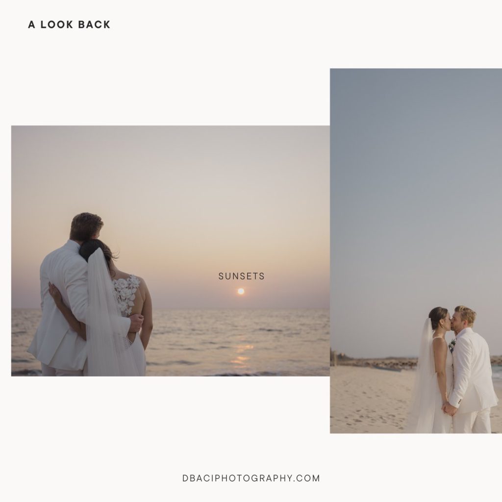 Cape Cod wedding photographer captures sunset portraits on the beach.