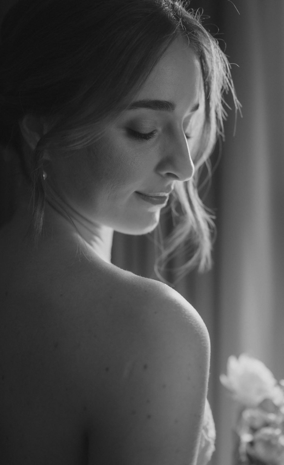 professional wedding photographer in Koh Samui captures AU bride portrait at private luxury villa