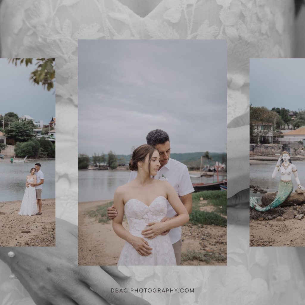 Portrait session at big buddha by Koh Samui wedding photographer, Daniel Baci