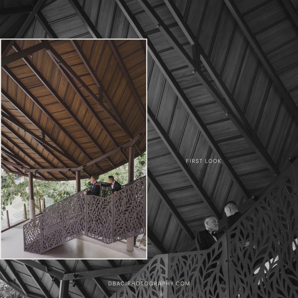 First look photography session at Sri Panwa Resort wedding in Phuket.