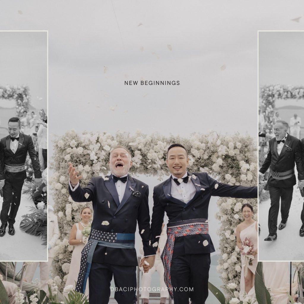 Same sex destination wedding ceremony in Phuket.