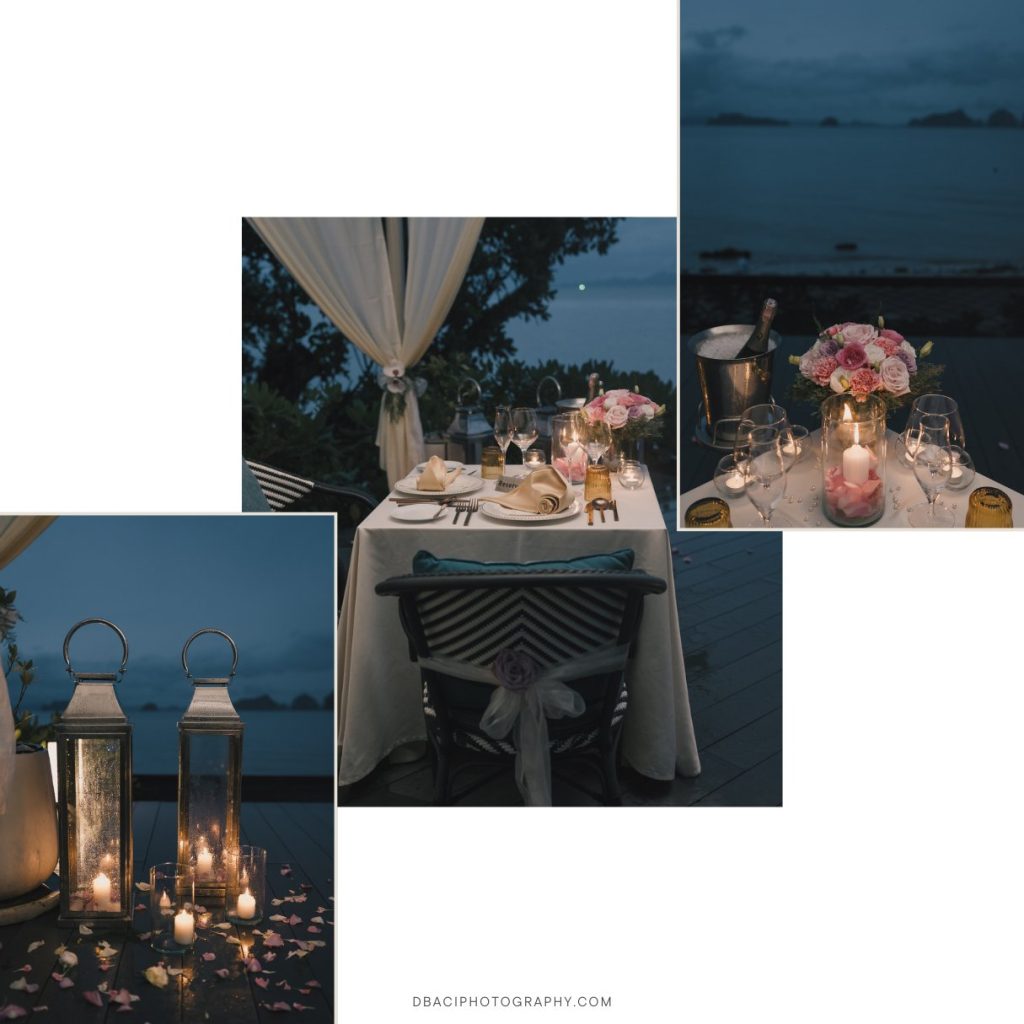 Elopement dinner in Krabi