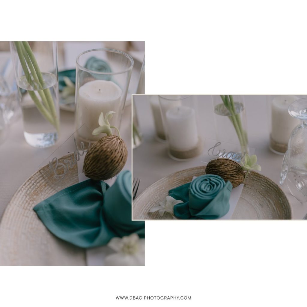 Dinner table settings at the grotto in Rayavadee resort krabi.