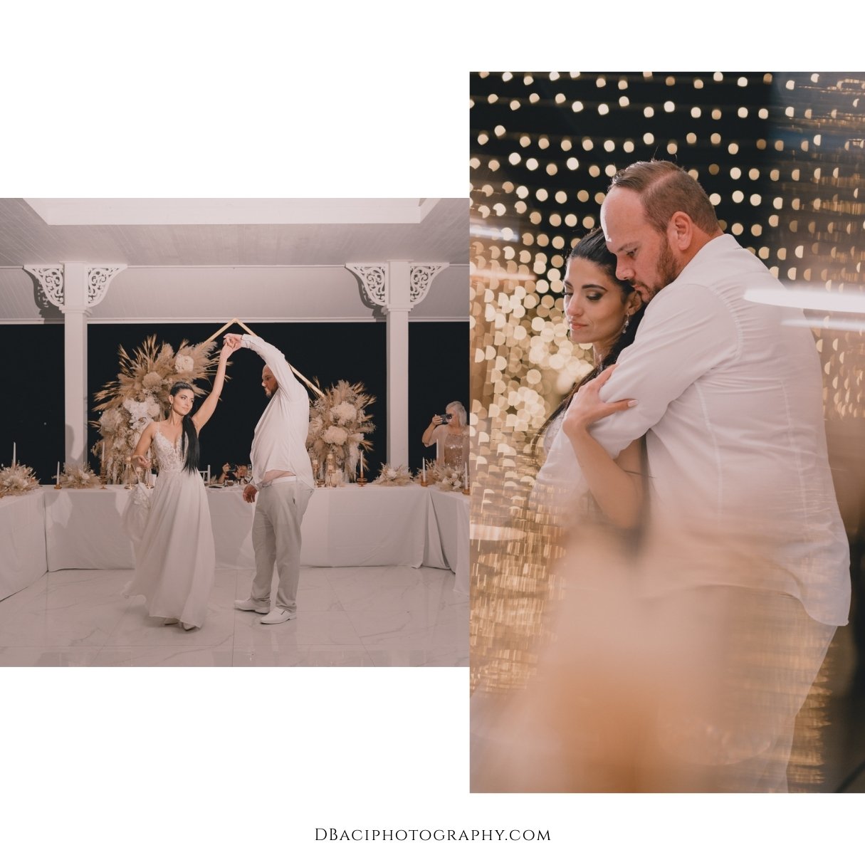 First dance at wdding reception in Phuket