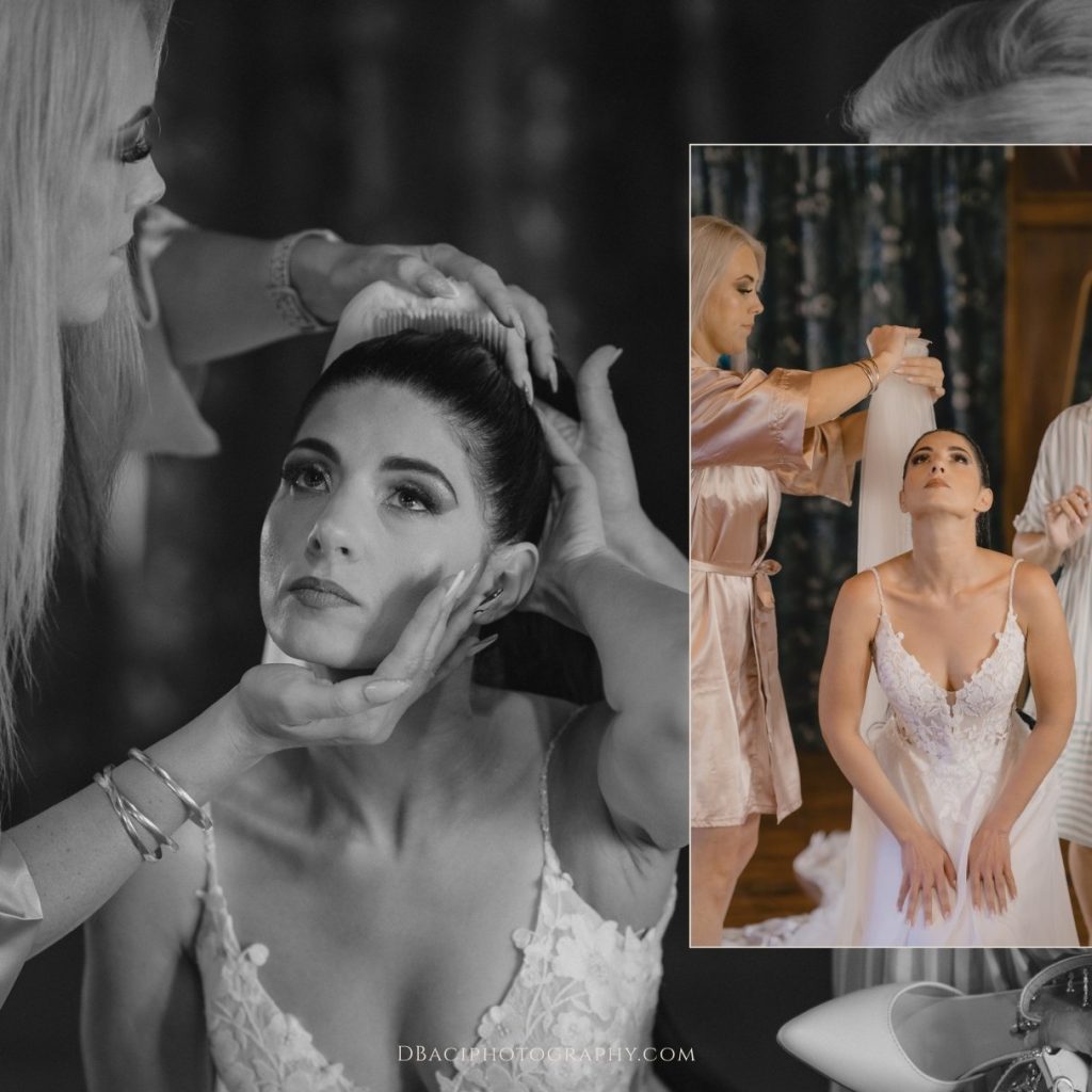 Bride putting on vial at Phuket wedding