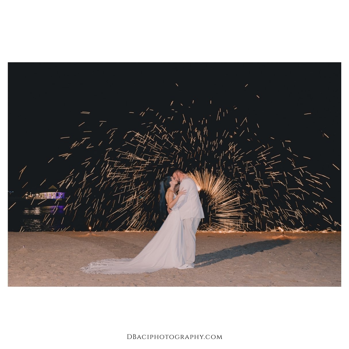 fire show at wedding in Thavorn Beach resort in Phuket
