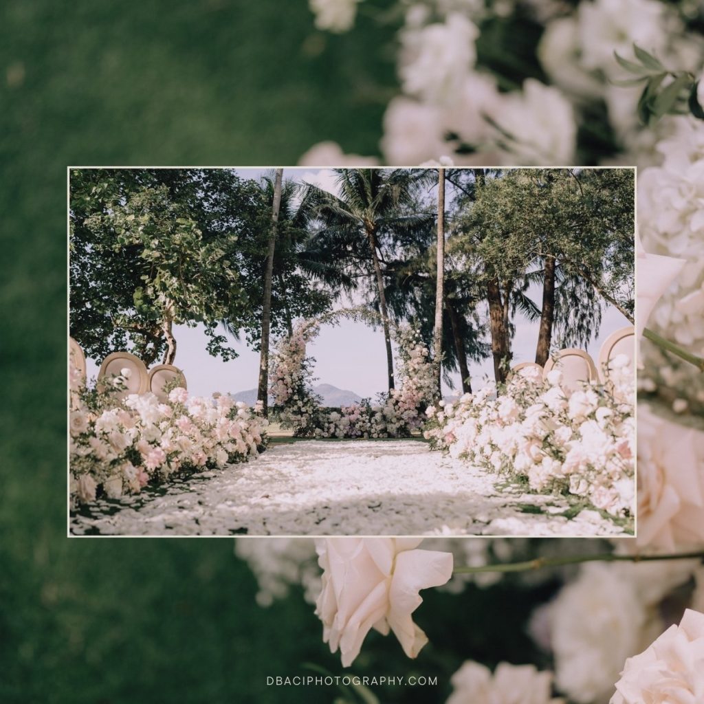 Lawn wedding ceremony at Rosewood Hotel Phuket