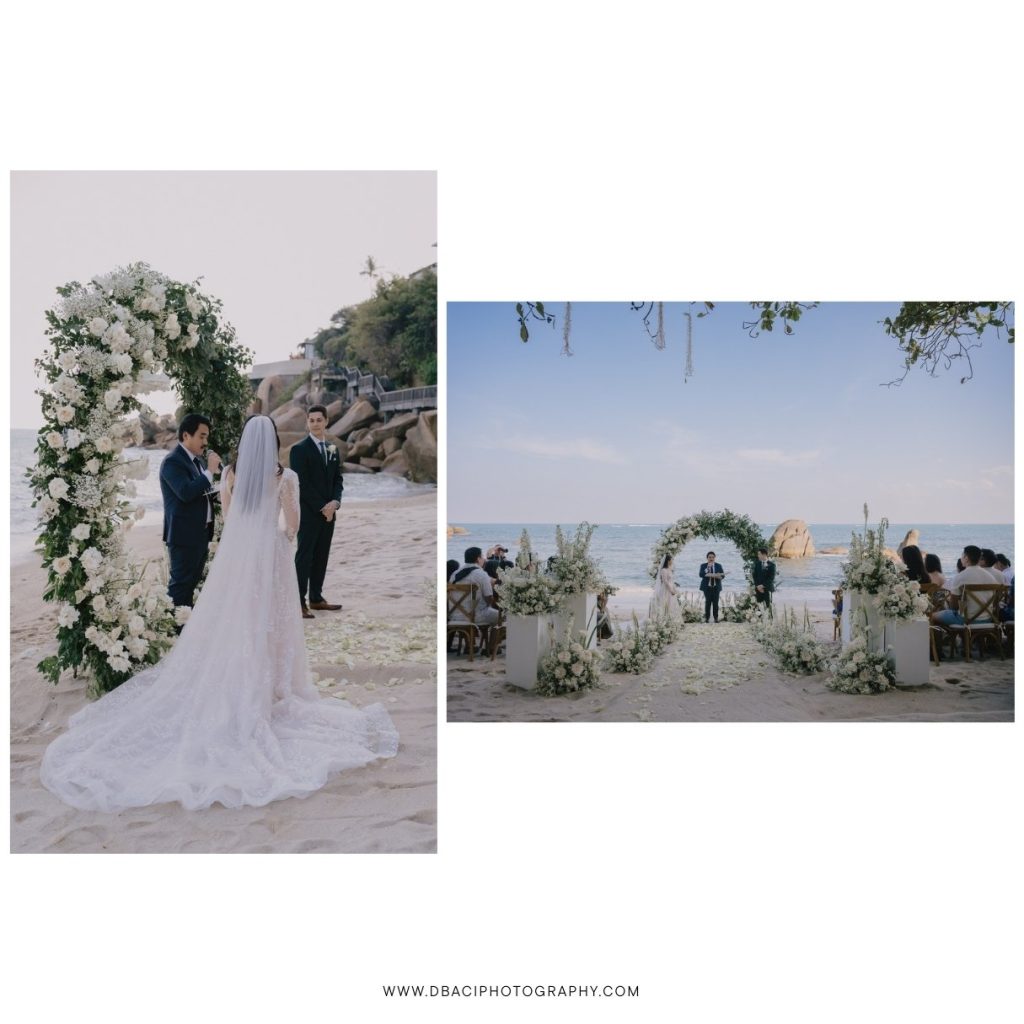 wedding ceremony at Koh Samui wedding venue, Salivadee Resort