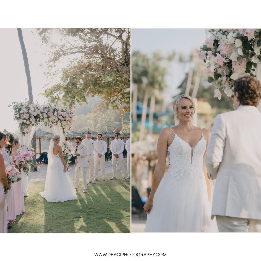Ceremony at Phuket wedding venue, Marriott Merlin Beach