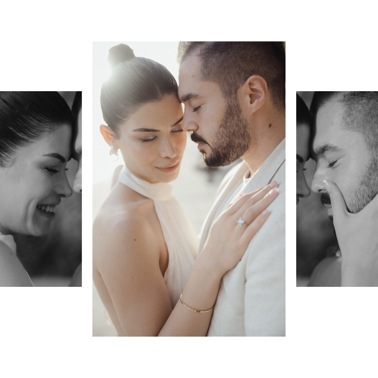 Wedding engagement photo session on the beach at the Rayavadee Resort in Krabi by Thailand wedding photographer, Daniel Baci.