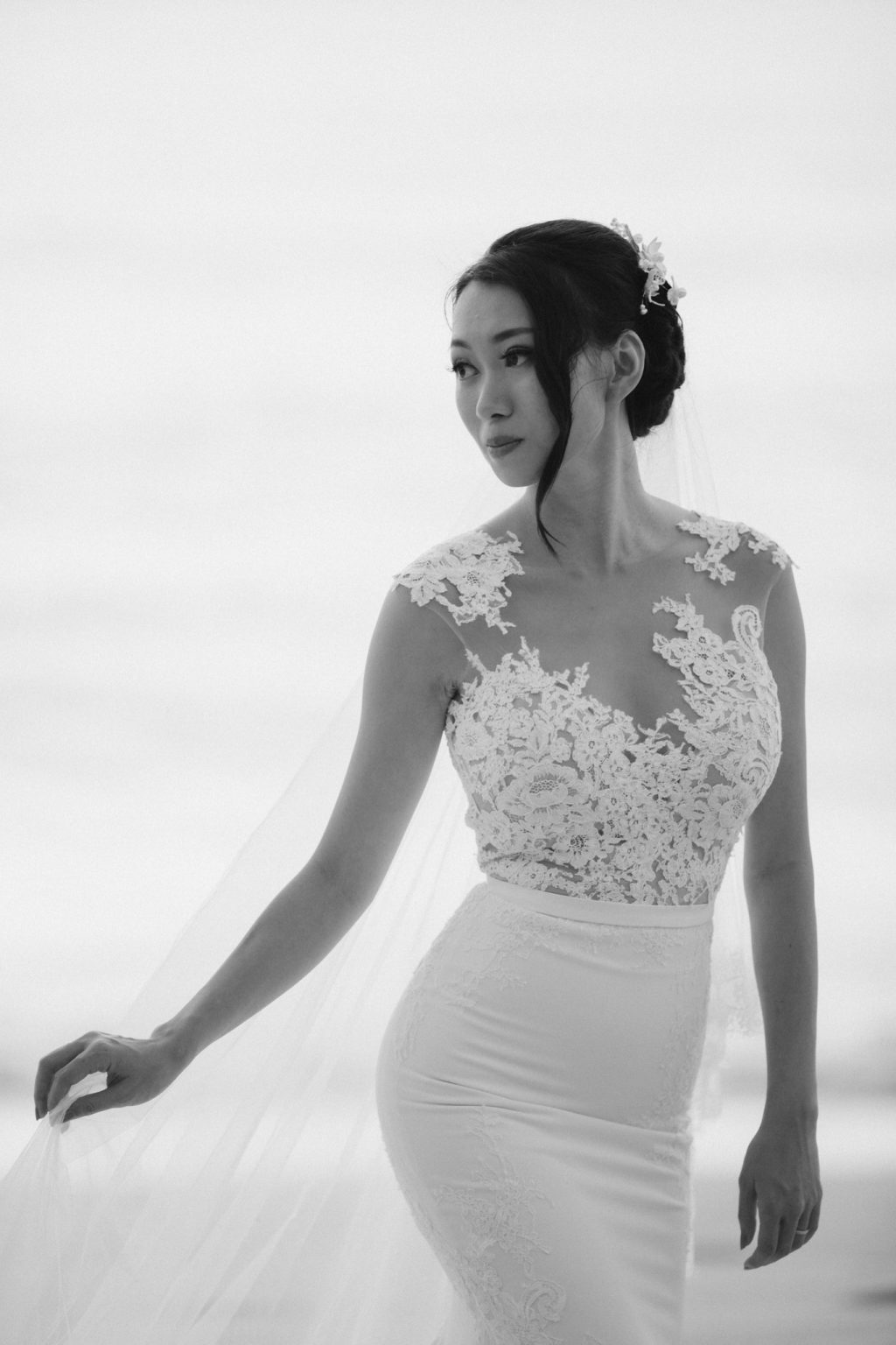 Brides portrait on swing captured by Krabi wedding photographer