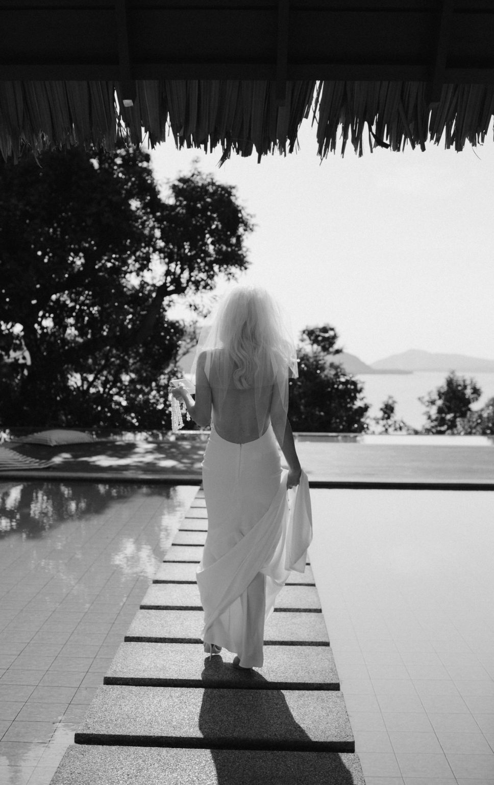 Wedding Photographer in Krabi takes candid photo of bride